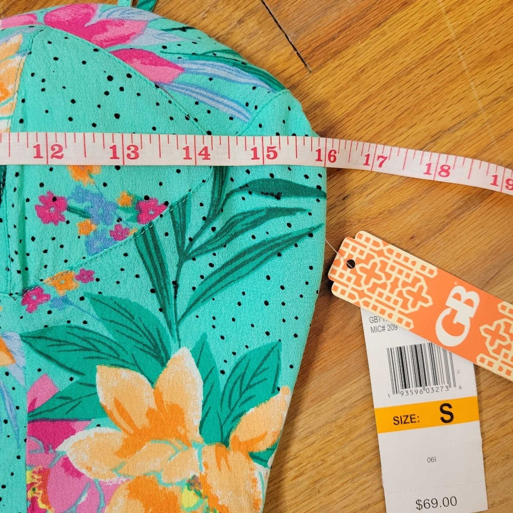NWT Adorable Gianni Bini Long Pant Jumpsuit Beautiful Summer Colors Size S - Picture 10 of 16
